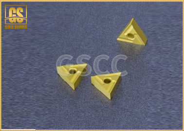 เม็ดมีดคาร์ไบด์ที่กำหนดเองรูปสามเหลี่ยม, เครื่องมือคาร์ไบด์ CNC แทรก YG6 / YG8 / เกรด