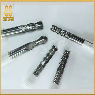 3 Blade Uncoated Tungsten Steel End Mill CNC Tool มีดโลหะผสม 55 Degree